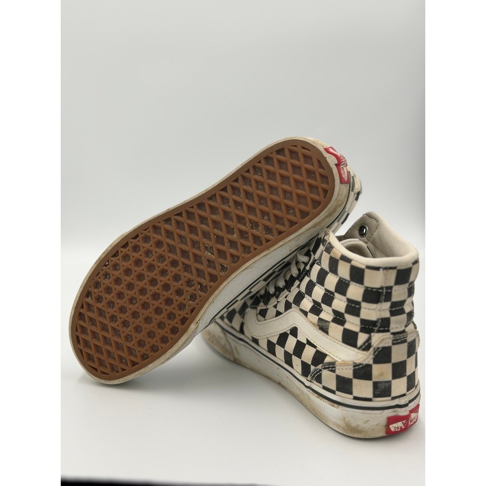 Vans Womens Black White Sk8-Hi Tapered Sneakers Checkerboard Lace Up Outdoor 7 - Picture 7 of 7
